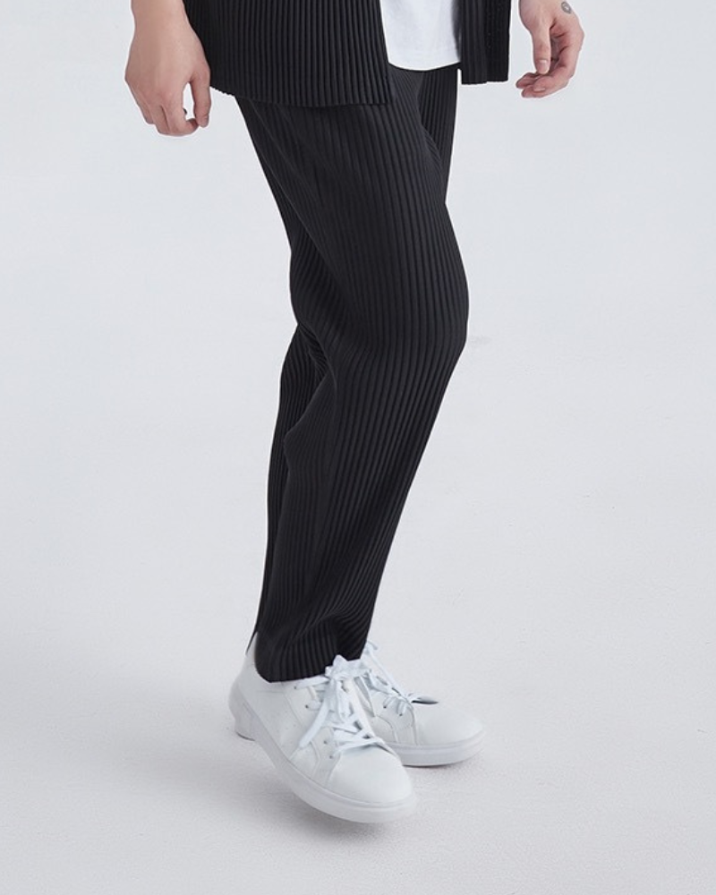 Pantalón de Algodón Acanalado