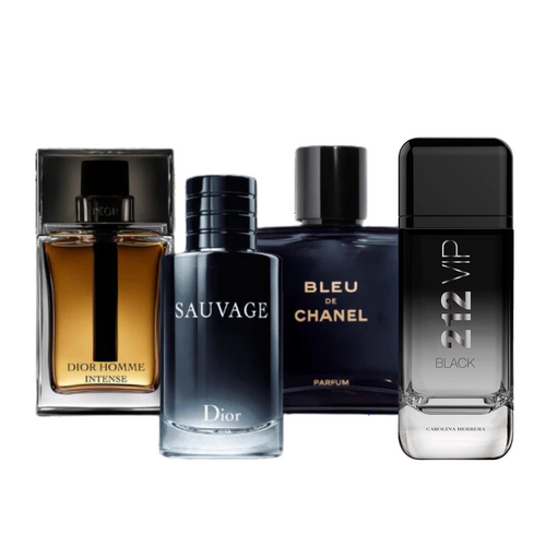 Achetez 2 Recevez 4 - 212 Vip Black | Sauvage Dior | Bleu de Chanel | Dior Homme Intense - EAU de Parfum 100ml