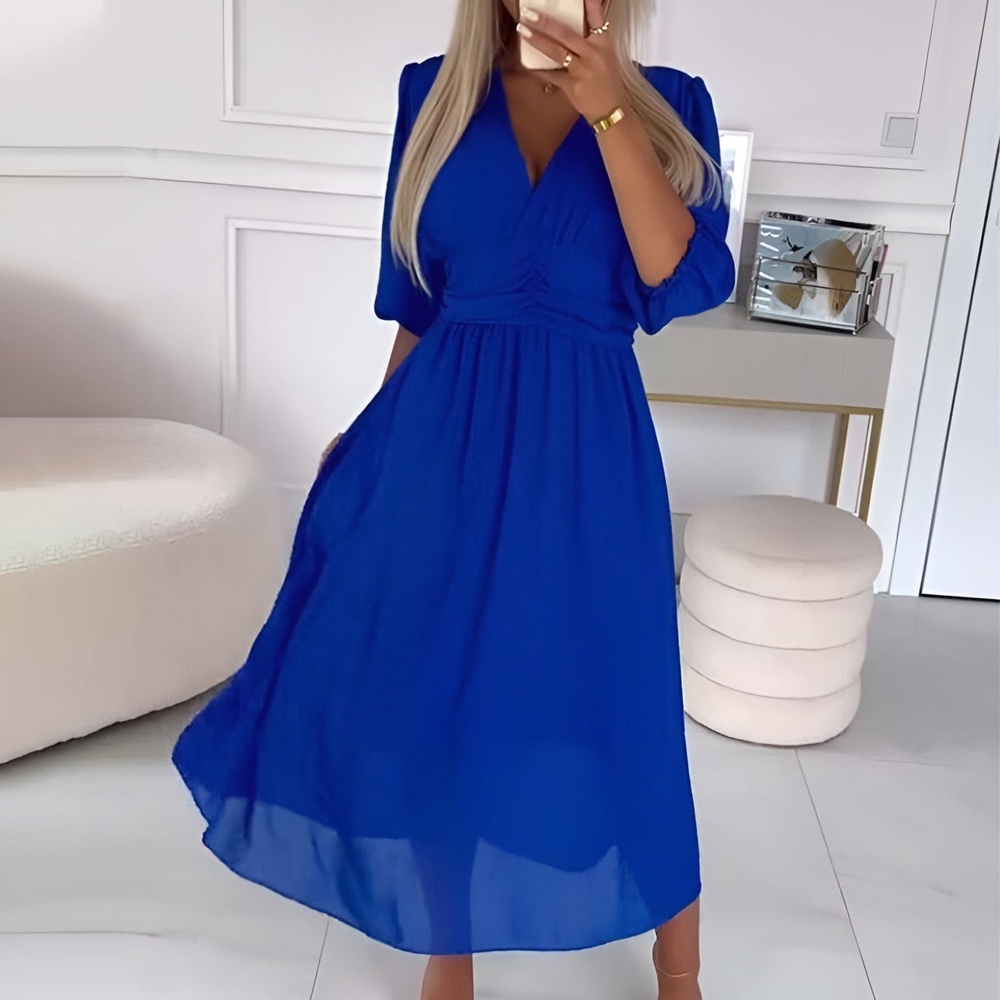 Urbanoval | Light Silk Chiffon Dress